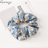 2019 Fashion Hair Accessories Women Scrunchie Ponytail Holder Flower Scrunchies Pack Hair Ties Elastics Hair Bands for Girls
