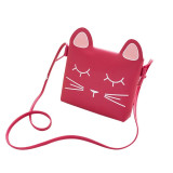 Ladies Children One-shoulder Cat Pattern Satchel Mini Phone Bag