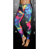 Stretchy Gym Tights Energy Rainbow  Leggings