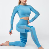 Two-Piece Yoga Tight Pants Fitness Outfit Set