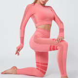 Two-Piece Yoga Tight Pants Fitness Outfit Set