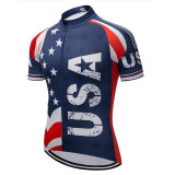 Men's Short Sleeve National Flag Cycling Jersey