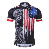 Men's Short Sleeve National Flag Cycling Jersey