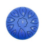6 inch Steel Tongue Drum 11 Tune Notes Percussion Musical Instrument Hand Pan Tank Drum with Bag Drumsticks Sticker for Beginner