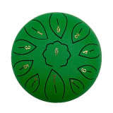 6 inch Steel Tongue Drum 11 Tune Notes Percussion Musical Instrument Hand Pan Tank Drum with Bag Drumsticks Sticker for Beginner