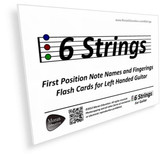Left Handed Guitar Flash Cards -  PDF
