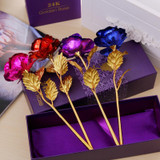 24K Foil Plated Rose Gold Rose 24K Foil Plated Rose Gold Rose