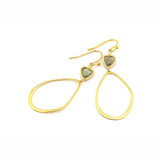 STONE DROP EARRINGS