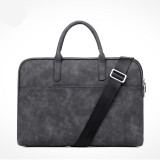 2018 Fashion new PU waterproof Scratch-resistant Laptop Shoulder Bag 13 14 15inch Notebook Shoulder Carry Case for MacBook Air