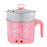 1.8L Multi-function Cooking Pot Pan Set Electric Skillet Noodle Rice Cooker Household Steamed Egg Soup Cooking Pot Heating Pan