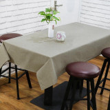 Solid Table Cloth Table Cover Multifunctional Tablecloth Rectangle Linen Cotton Waterproof Europe Woven Home Kitchen Decoration