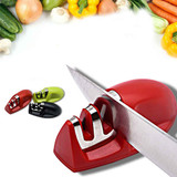 Two Stage(Ceramic+Diamond) Knife Sharpener Sharpening Stone Whetstone Waterstone Kitchen Honing Stone Sharpener