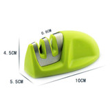 Two Stage(Ceramic+Diamond) Knife Sharpener Sharpening Stone Whetstone Waterstone Kitchen Honing Stone Sharpener