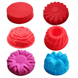 Silicone big Cake Molds Flower Crown shape Cake Bakeware Baking Tools 3D Bread Pastry mould Pizza Pan DIY birthday wedding party