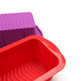 Rectangle Shape Toast Bread Mold Silicone Jelly Ice Baking Mould DIY Cake Decorations Loaf Pan Bakeware Random Color
