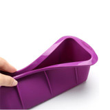 Rectangle Shape Toast Bread Mold Silicone Jelly Ice Baking Mould DIY Cake Decorations Loaf Pan Bakeware Random Color