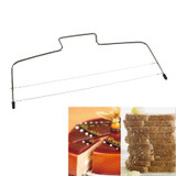 1Pc Adjustable Wire Cake Slicer Leveler Stainless Steel Pizza Dough Cutter Trimmer Kitchen Accessories Baking Tools