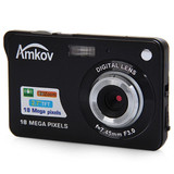 Amkov CDC3 2.7 Inch Digital Camera TFT HD Screen 18.0MP CMOS 3.0MP Anti-shake 1080P Digital Video Camera with 8X Digital Zoom
