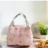 Striped Dot Portable Lunch Bag Thermal Insulated Cold keep Food Safe warm Lunch bags For Girls Women#121