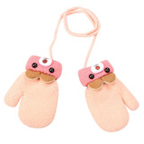 Knitted Gloves Warm Full Finger Mittens Gloves for Children Toddler