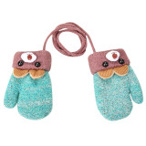 Knitted Gloves Warm Full Finger Mittens Gloves for Children Toddler