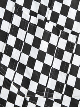 Black & White Checkered Overalls