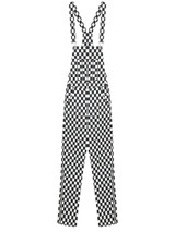 Black & White Checkered Overalls