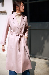 classic coat double-faced cashmere coat woolen coat female wavy cashmere coat winter coat women