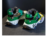 Street Style Women's Chunky Sneakers  Fashion Brand Women Flat Platform Shoe Breathable Women Trainers Footwear