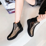 Autumn Winter Brand Genuine Leather Women Ankle Boots Warm Platform Short Boots Sports Casual Shoes Woman Chelsea Boots