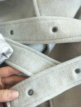 High qulity Woman Coats Winter Wool Long Coat With belt Office Lady Fashion lace Up Coats Outerwear