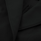 Women's Wool Blends Trench Coat long Overcoat Long Sleeve Lapel Collar buttons pockets solid color warm elegant slim outwear top