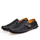 Summer Leather Casual Men's Shoes Mesh Flats For Men Loafer Shoes Creepers Casual High-End Shoes Men Comfort Men Shoes