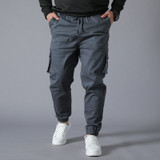 Wear-resistant Multi-pocket Cargo Pants Trousers Plus Size work overalls Jogger Super Loose Men Cotton Casual Pants