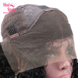 Peruvian Deep Curly Bob Lace Front Wig Short Bob Human Hair Wigs 13x4 Pre plucke For Black Women Mid Part
