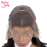 Short Bob Lace Front Wigs Brazilian Straight Bob Wig Human Hair 13x4 Preplucked 150% Halo Lady Hair