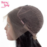 Short Bob Lace Front Wigs Brazilian Straight Bob Wig Human Hair 13x4 Preplucked 150% Halo Lady Hair
