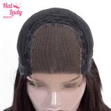 4X4 Lace Closure Human Hair Wigs Pre Plucked Brazilian Virgin Straight Lace Front Hair Wig 150%