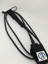 Padded Ankle Leash for Surfboard, Paddleboard, SUP, 6ft Black