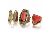 Statement Boho Stone Rings