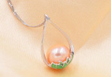 Natural Freshwater Pearl Lotus Flower Necklace - $59.99 PROMO FREE SHIPPING