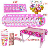 Unicorn Birthday Party Decorations Disposable Tableware Kit Unicorn Balloon Cups Plates Napkin Kids Birthday Unicornio Party Supplies Unicorn Birthday Party Decorations Disposable Tableware Kit Unicorn Balloon Cups Plates Napkin Kids Birthday Unicornio Party Supplies