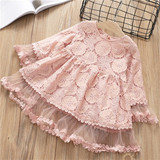 Toddler Girls Dress for Fall Autumn Mustard Grey Pink Boho Outfit