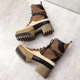 Autumn Winter Women Martin Boots Luxury Brand Fashion Women High Heels Round Toe High Quality Martin Boots Women Boots