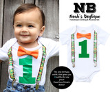 Jungle First Birthday Party Outfit Suspenders and Bow Tie Lion Monkey Jungle First Birthday Party Outfit Suspenders and Bow Tie Lion Monkey