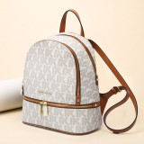 Classic style women backpack fashion lady backpacks genuine leather