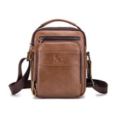 Retro men business bag Genuine Leather men's shoulder bag Cowhide leather men's Totes handbag crossbody bag messenger bag purse