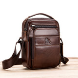 Retro men business bag Genuine Leather men's shoulder bag Cowhide leather men's Totes handbag crossbody bag messenger bag purse