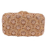 Crystal Flower Clutch Bag Ladies Luxury Bags Diamond Wedding Purse Women Chain Handbags