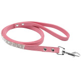Rhinestone Collars Leather Pet Dog Bling